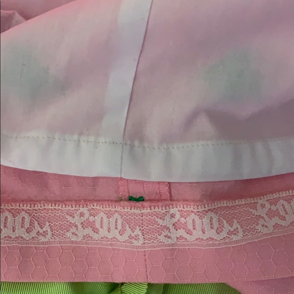 Lilly Pulitzer Pink High Neck Dress Green Bees - Picture 16 of 16